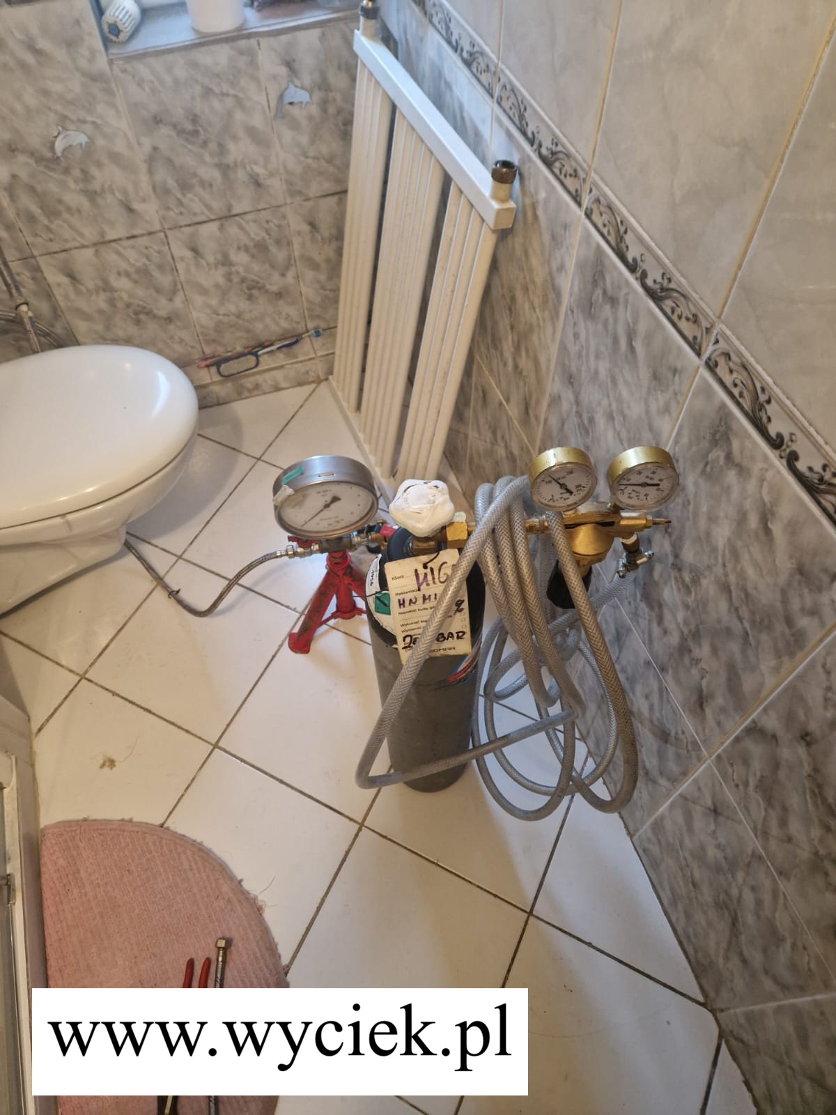 Diagnostyka wycieków wody i ogrzewania gazem znacznikowym