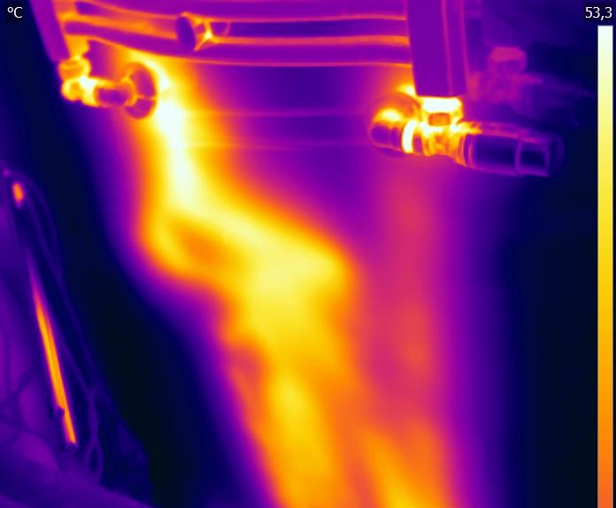 lokalizacja wycieków wody kamerą termowzyjną