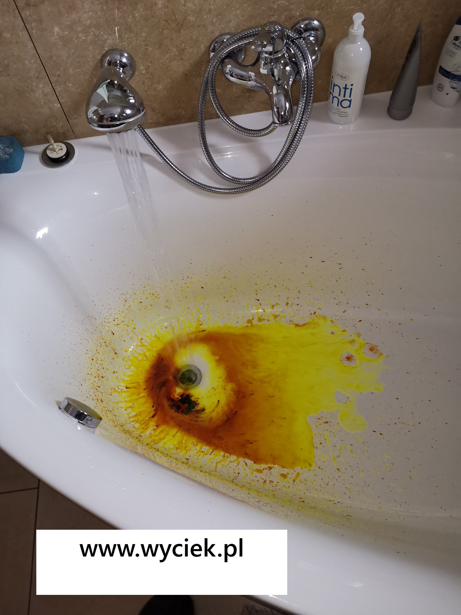 wyciek wody Bielsko Biała wykrywanie kanalizacji barwniki UV