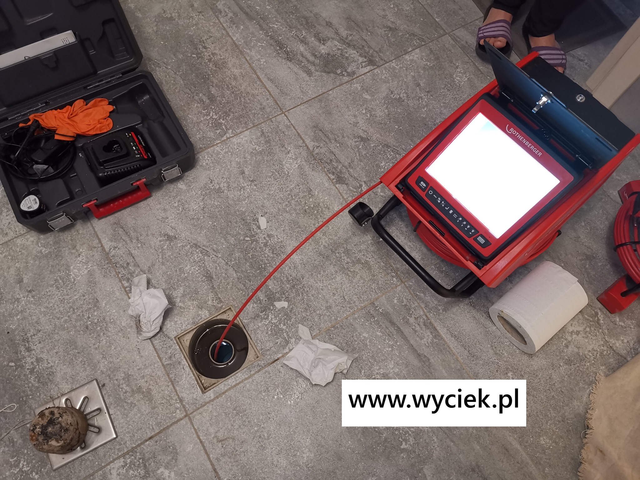 wyciek wody Bielsko Biała kamera inspekcyjna kanalizacja rury