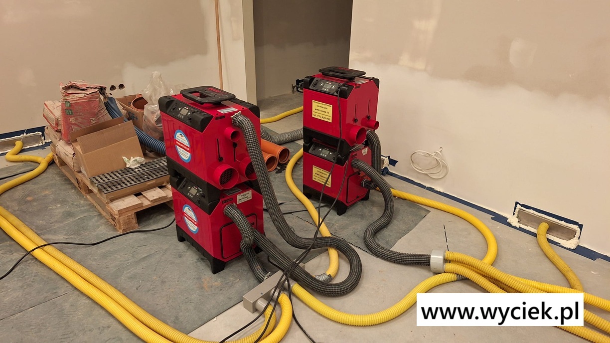 wyciek wody Bielsko Biała osuszanie po zalaniu mieszkania