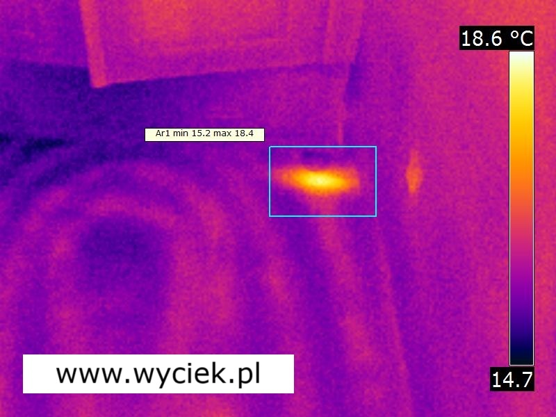 wyciek wody Bielsko Biała uszkodzona rura PEX ogrzewanie podłogowe