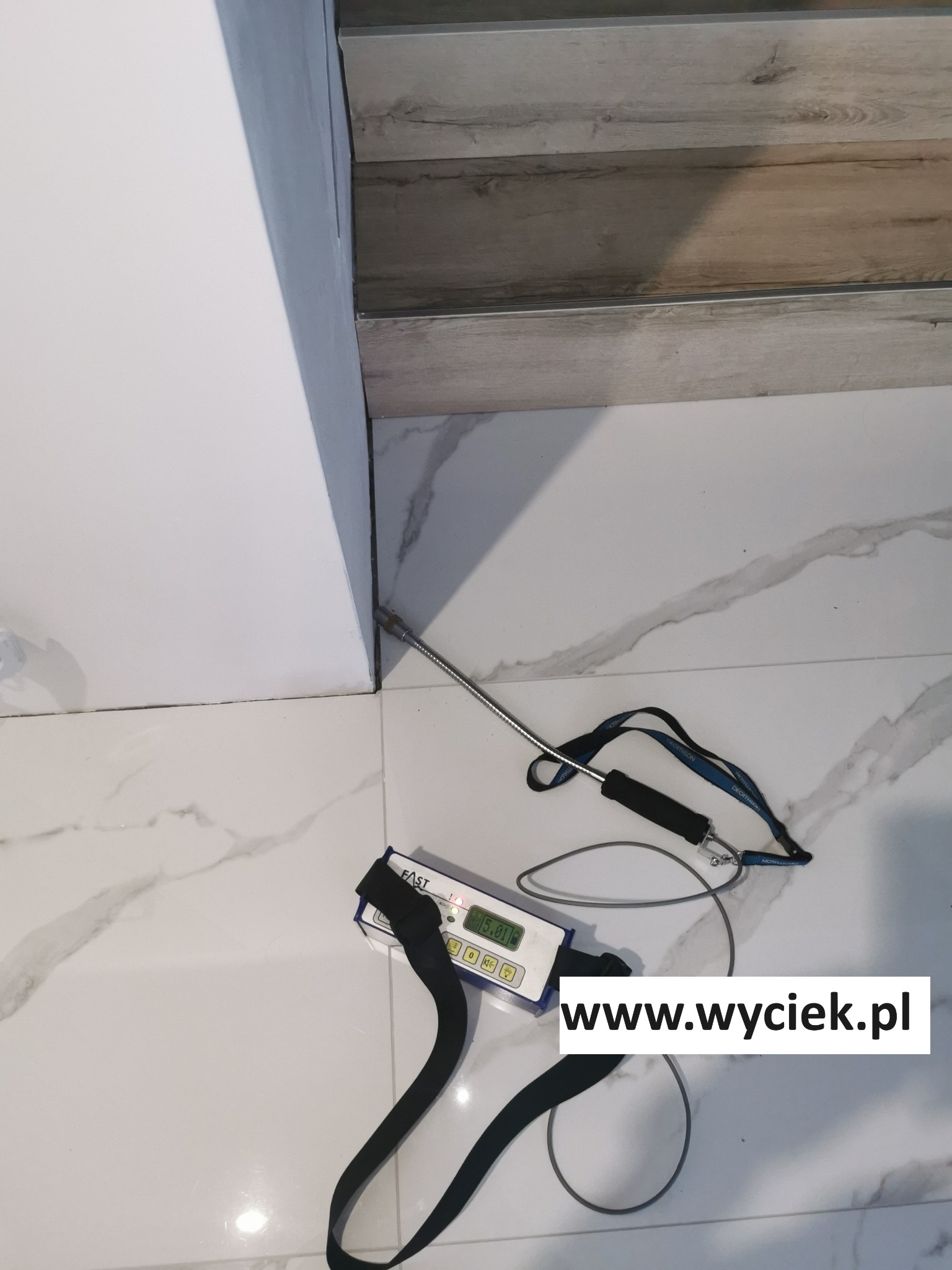 wyciek wody Brenna lokalizacja gazem znacznikowym