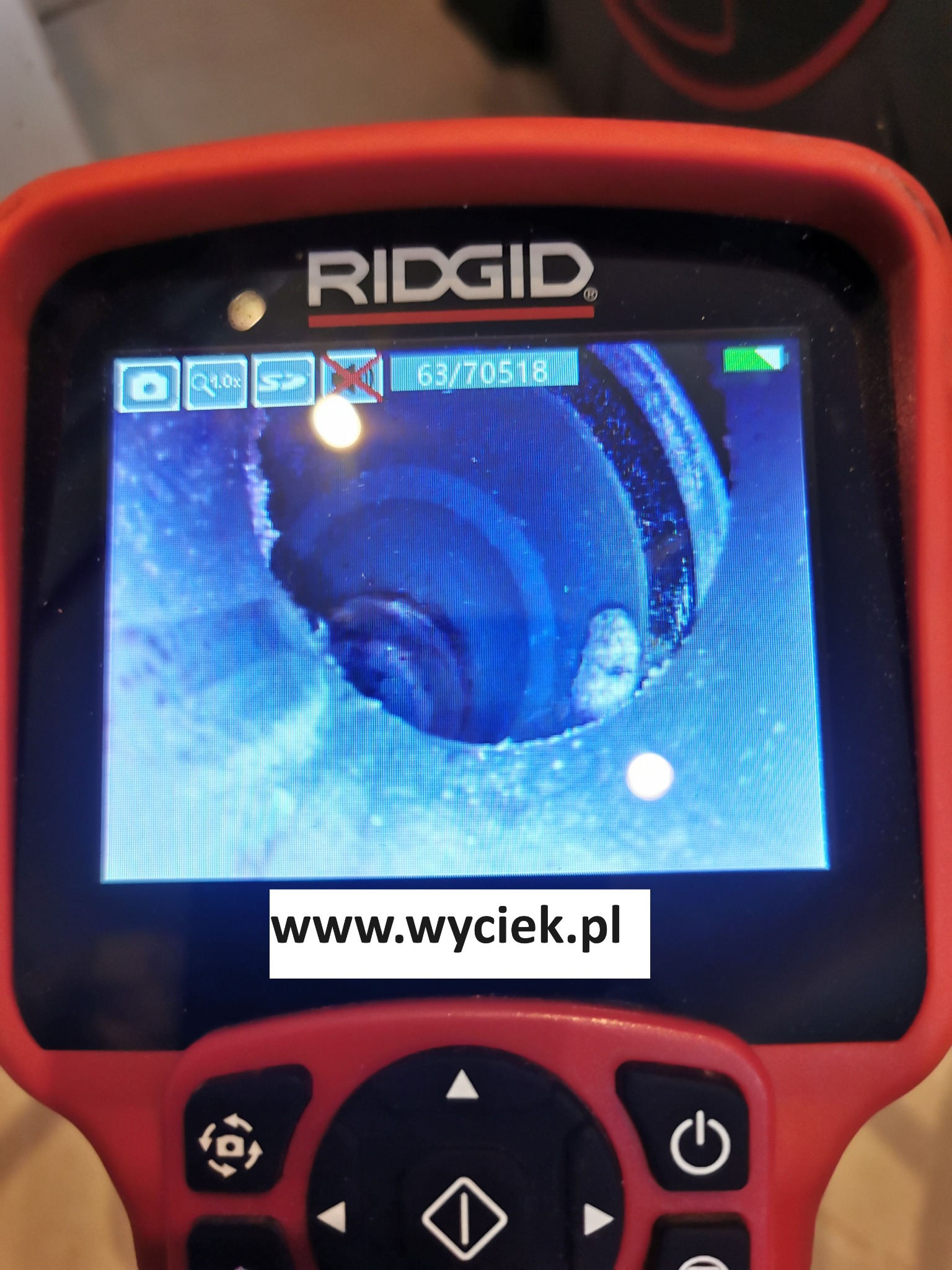 Wyciek wody Buczkowice inspekcja rur kamerą diagnostyczną