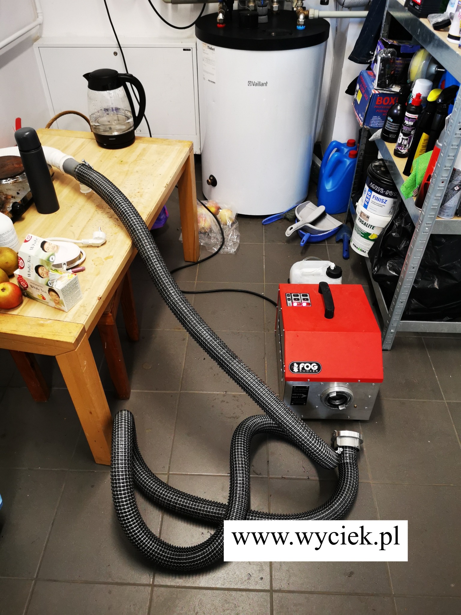 Próba dymowa instalacji kanalizacyjnej