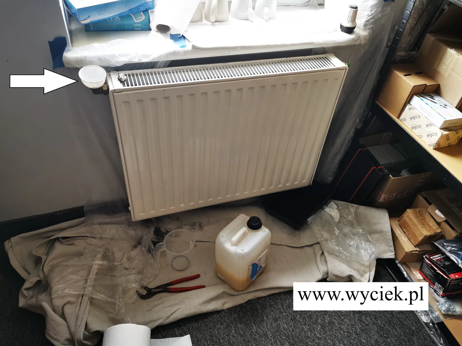 Uszczelnianie CO przez grzejnik – lejek i preparat Multiseal 30 E