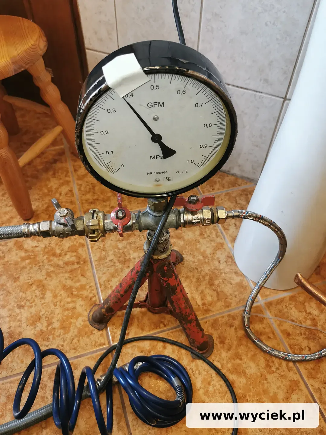 Próba ciśnieniowa instalacji wodnej Wodzisław Śląski